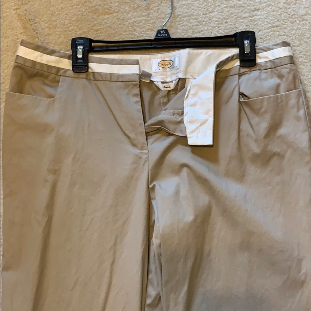 Talbots Petites Khaki Pants size 14P